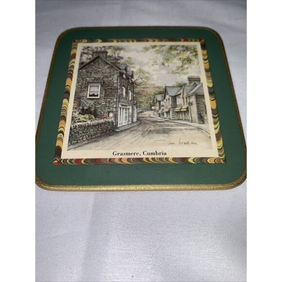 Cloverleaf Traditional Laminated Coasters Set Of 6 British Landmark Designs Cork - Picture 4 of 16